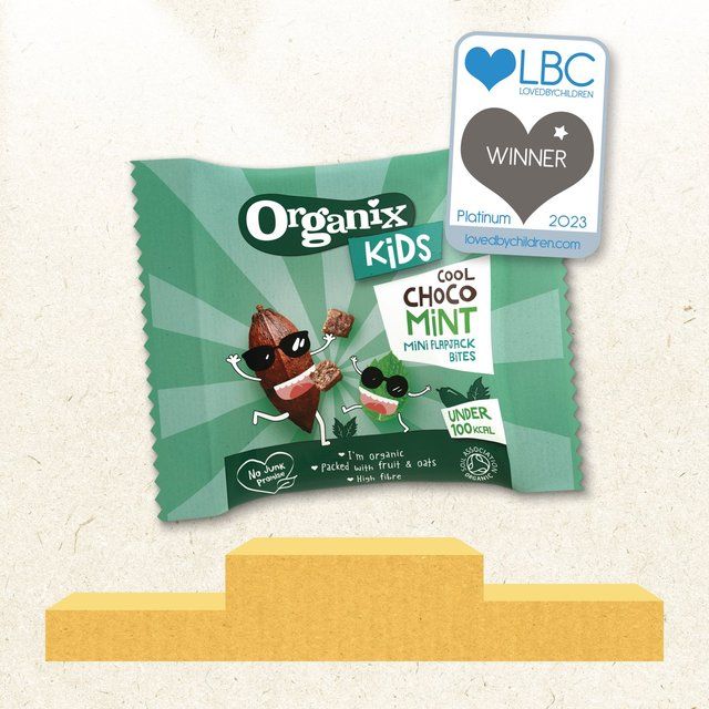 Organix KIDS Cool Choco Mint Mini Organic Flapjack Bites   4 x 23g GOODS M&S   