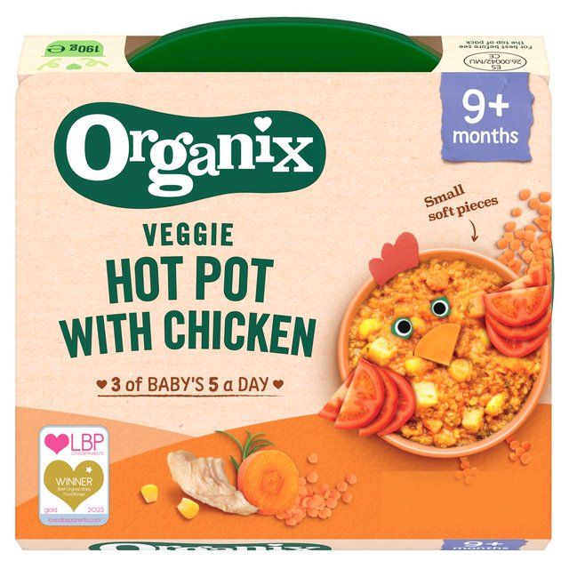 Organix Veggie Hot Pot With Chicken Baby Food 9 months   190g GOODS M&S   