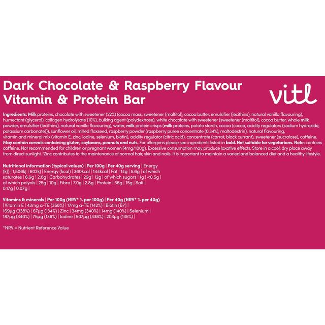 Vitl Glow Vitamin & Protein Bar   40g GOODS M&S   