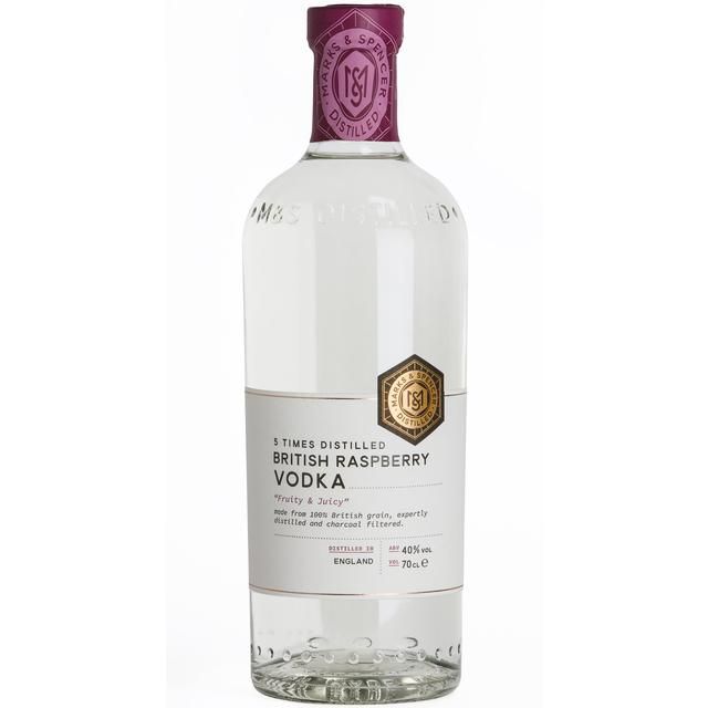 M&S Distilled 5 Times Distilled British Raspberry Vodka   700ml GOODS M&S   