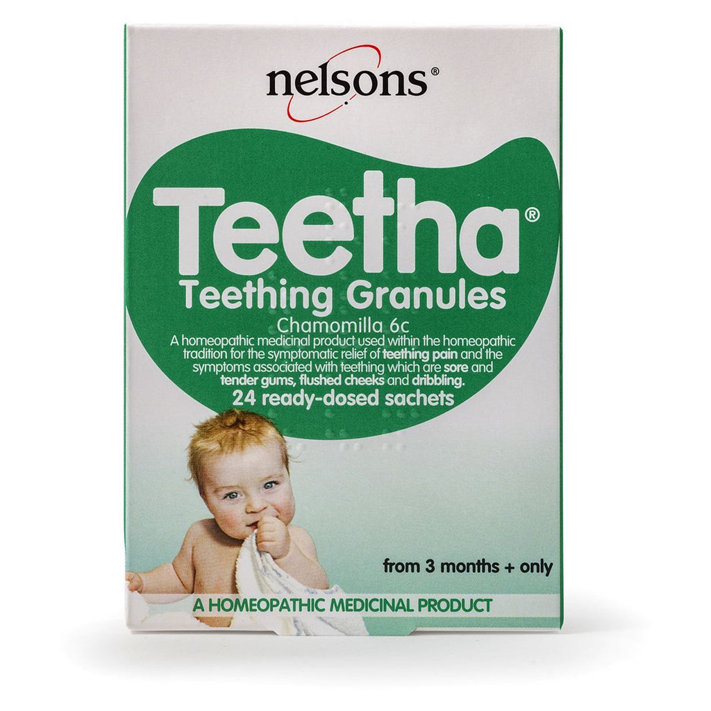 Nelsons Teetha Teething Granules from 3 Months+ Only 24 Sachets