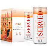 Served Peach Hard Seltzer   4 x 250ml GOODS M&S   