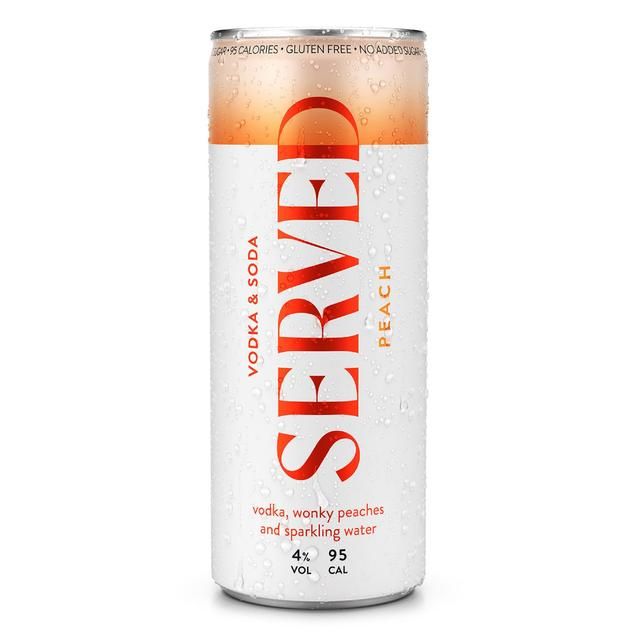 Served Peach Hard Seltzer   250ml