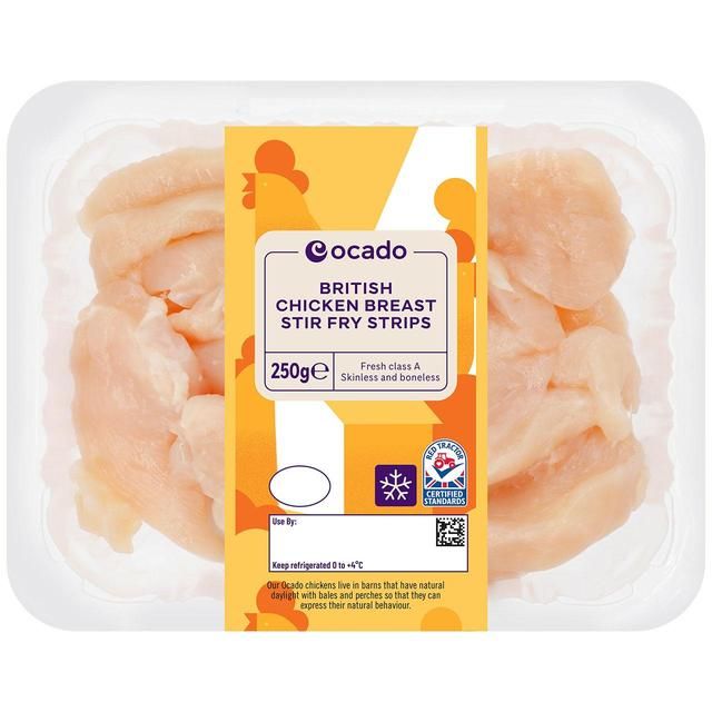 Ocado British Chicken Stir Fry Strips   250g