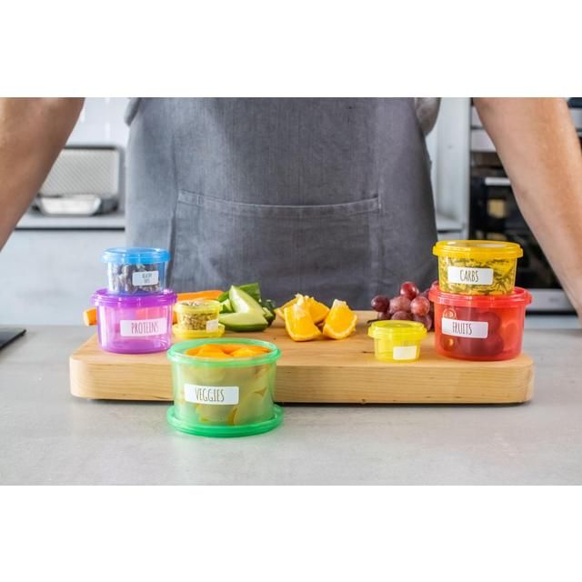 KitchenCraft Stacking Portion Control Storage Pots