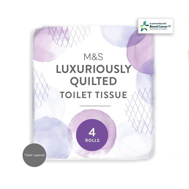 M&S Quilted Toilet Tissue   4 per pack