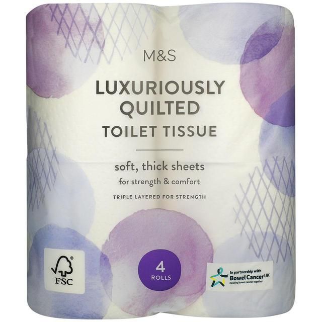 M&S Quilted Toilet Tissue   4 per pack GOODS M&S   