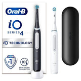 Oral-B iO 4 Black & White Electric Toothbrush Duo Pack + Travel Case   2 per pack GOODS M&S   