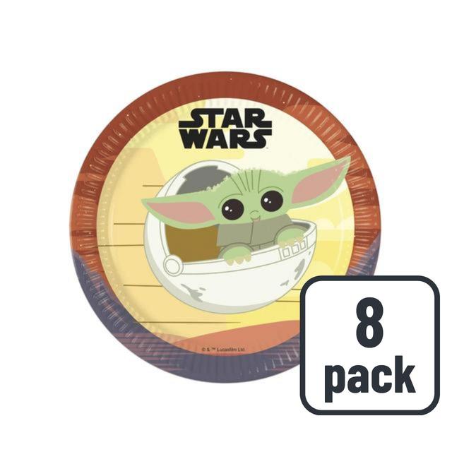 Star Wars Mandalorian 23cm Paper Plates   8 per pack GOODS M&S   