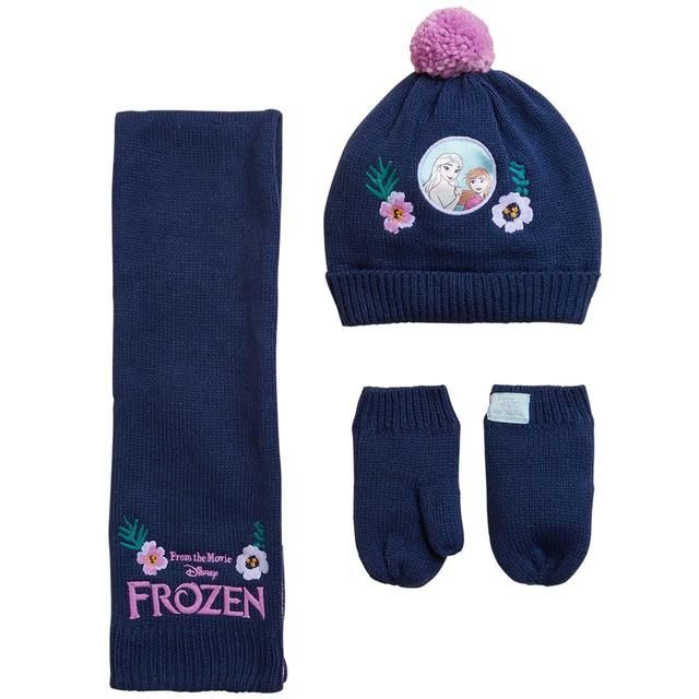 M&S Kids FrozenTM Knitted Set 18M-10Y Navy