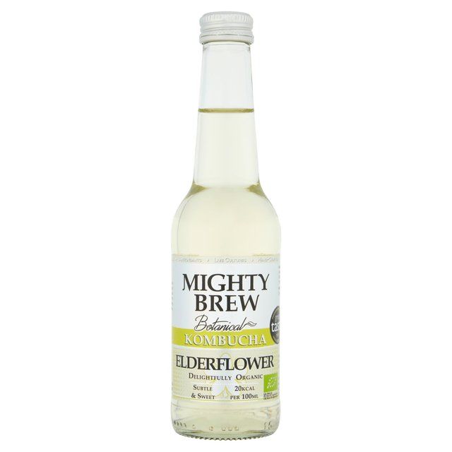 Mighty Brew Botanical Elderflower Organic Kombucha   275ml GOODS M&S   