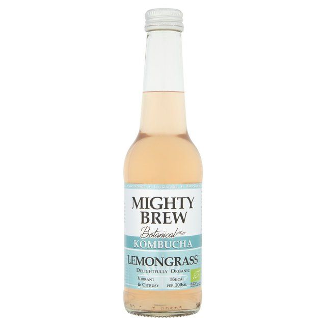 Mighty Brew Botanical Lemongrass Organic Kombucha   275ml