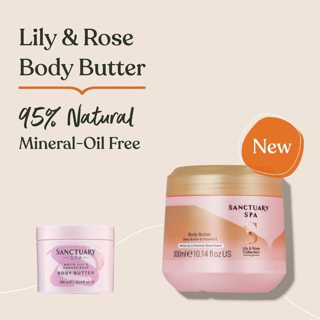 Sanctuary Spa Lily & Rose Collection Body Butter   300ml