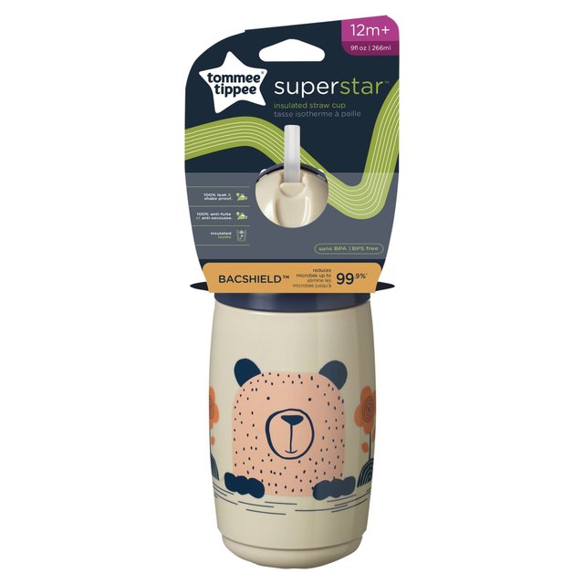 Tommee Tippee 1X Straw Cup 266ML Grey