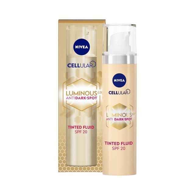 NIVEA Cellular Luminous 630 Tinted Day Fluid SPF 20 Double Corrector   50ml GOODS M&S   