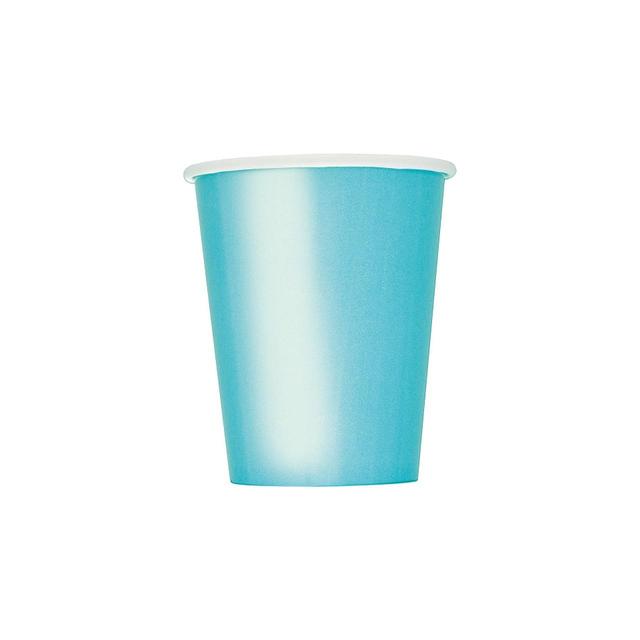 Terrific Teal Recyclable Paper Party Cups   8 per pack GOODS M&S   