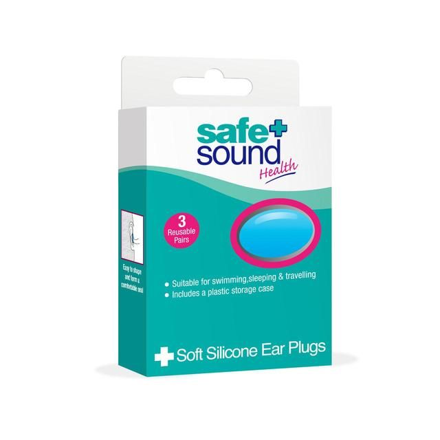 Safe & Sound Soft Silicone Earplugs   3 per pack GOODS M&S   