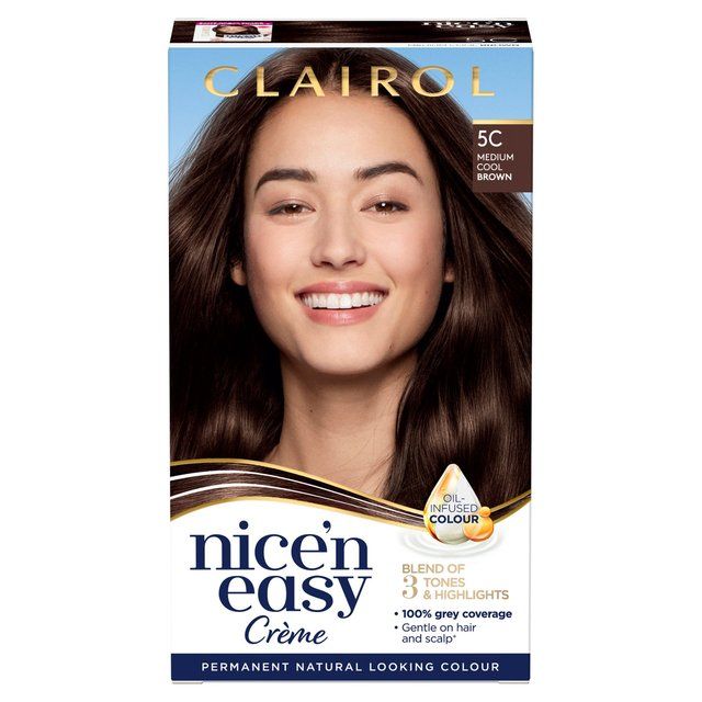 Nice n Easy Hair Dye Medium Cool Brown 5C