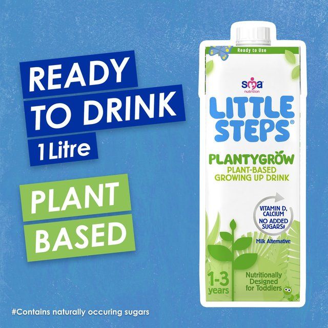 SMA Little Steps Plantygrow Plant-Based Growing Up Drink 1-3 Years 1L   1L GOODS M&S   