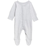 M&S 3 Pack Lion Sleepsuits Silver Grey 0-3 Years GOODS M&S   