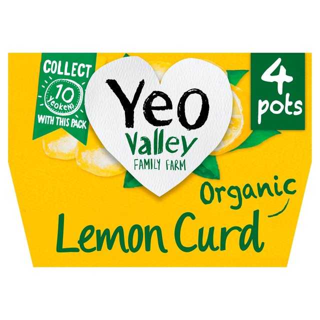 Yeo Valley Organic Lemon Curd Yoghurt   4 x 110g GOODS M&S   