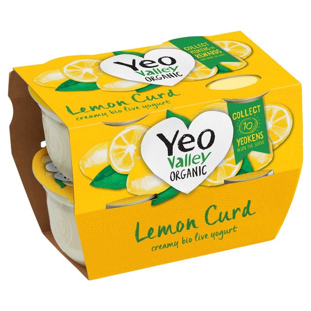 Yeo Valley Organic Lemon Curd Yoghurt   4 x 110g GOODS M&S   