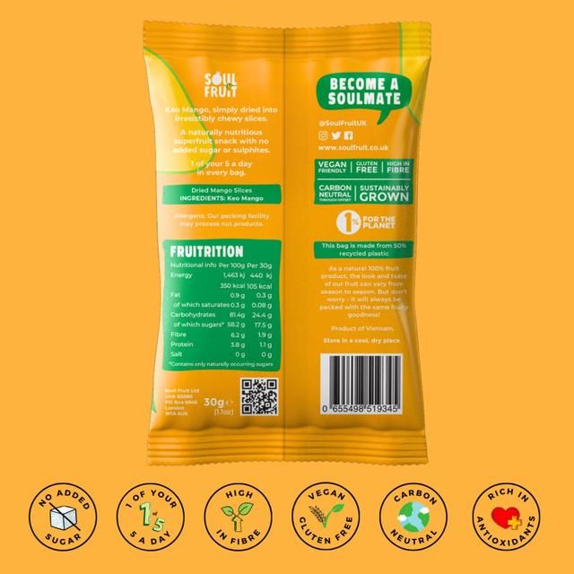 Soul Fruit Soft Dried Keo Mango   30g GOODS M&S   