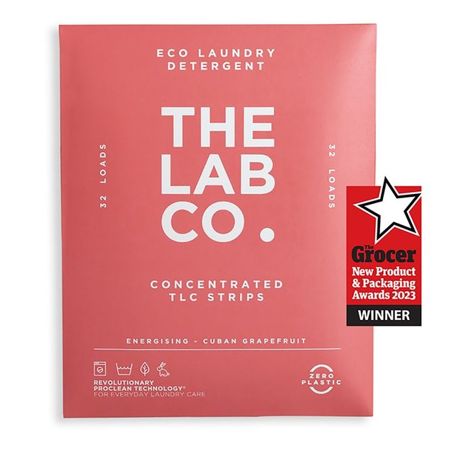 The Lab Co. Laundry Detergent Sheets Non Bio Energising Scent 32 Loads   32 per pack GOODS M&S   