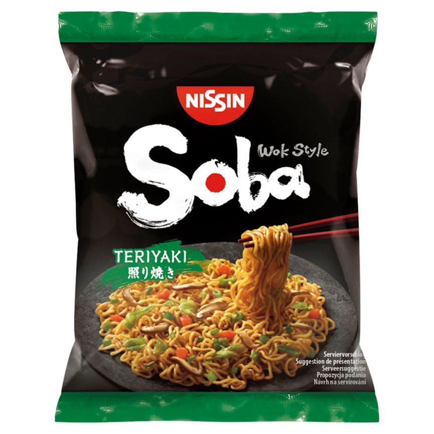 Nissin Soba Teriyaki Wok Style Stir Fry Noodles GOODS ASDA   