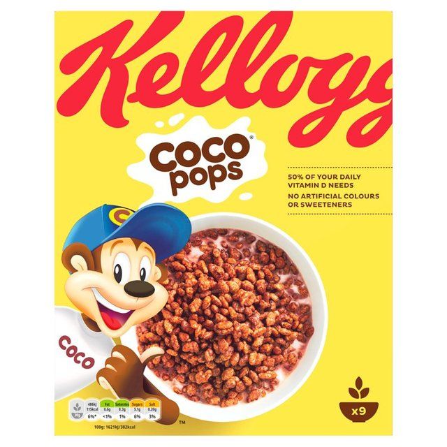 Kellogg's Coco Pops Chocolate Breakfast Cereal   295g