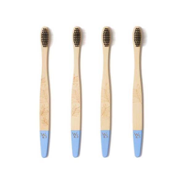 Wild & Stone | Adult Bamboo Toothbrush - 4 Pack - Firm