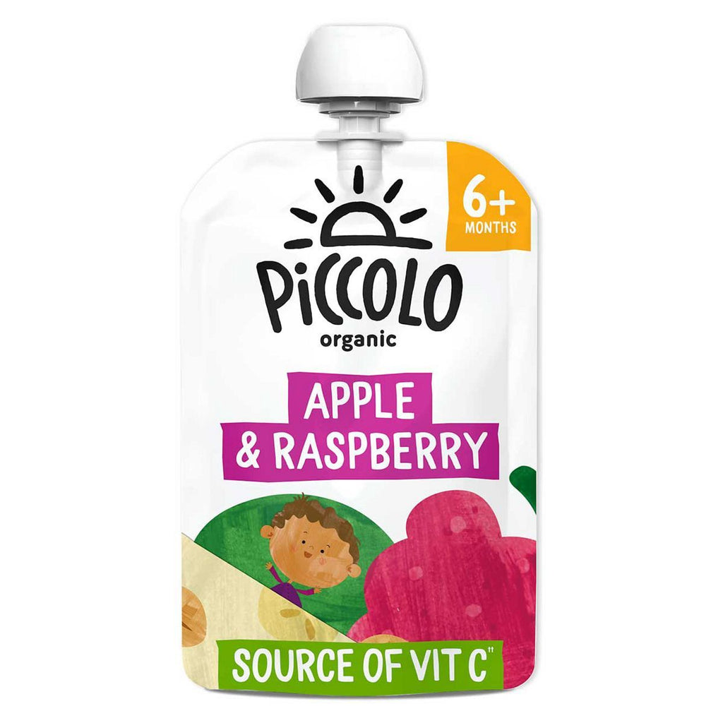 Piccolo Apple Raspberry Pouch 100g