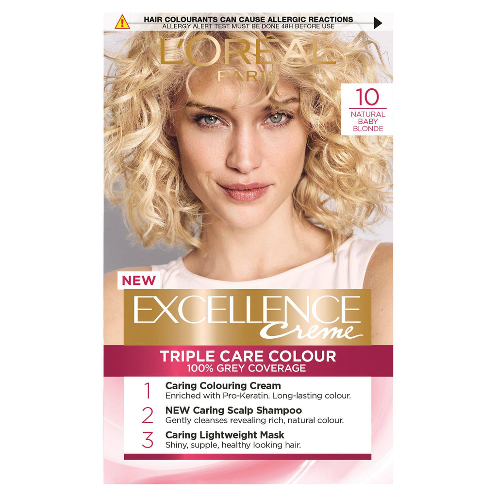 L'Oreal Paris Excellence Permanent Hair Dye Natural Baby Blonde 10