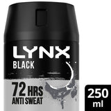 Lynx Anti-Perspirant Deodorant Spray Aerosol Xxl Black 250ml GOODS Superdrug   