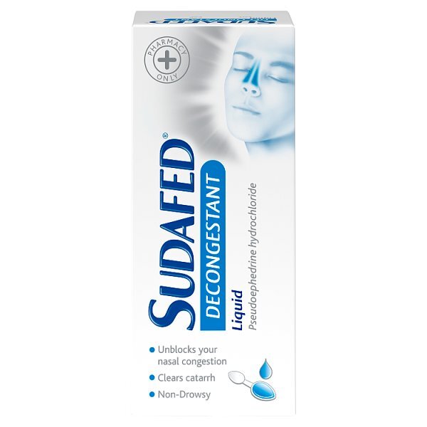 Sudafed Decongestant Liquid 100ml