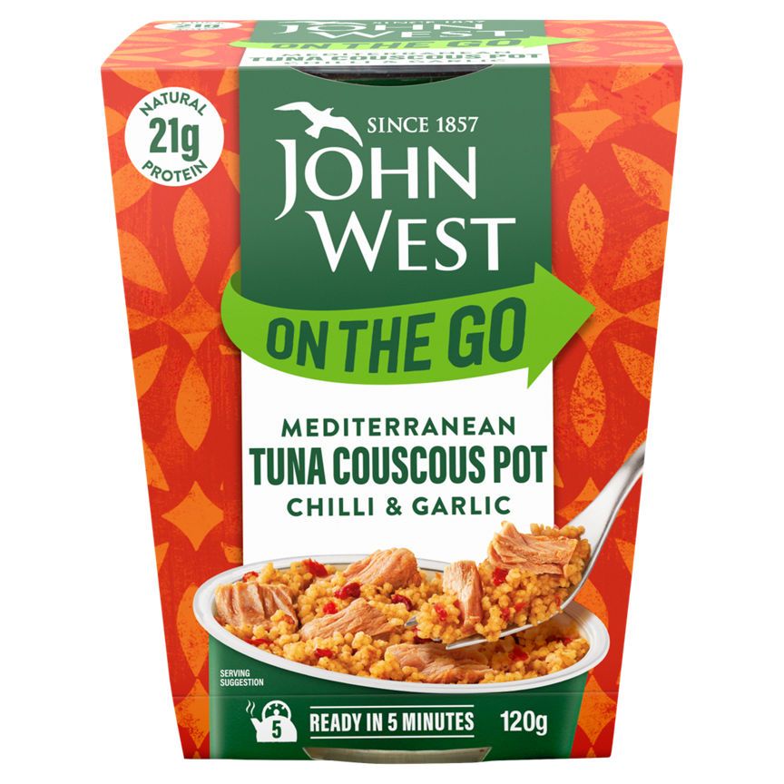 John West On the Go Mediterranean Tuna Couscous Pot Chilli & Garlic