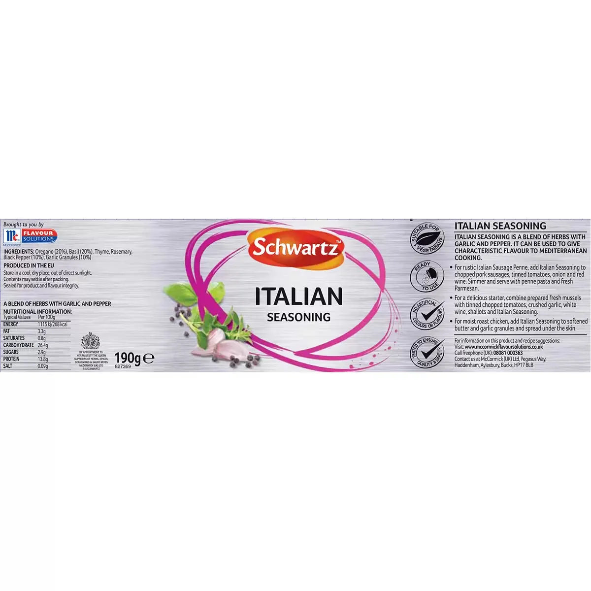 Schwartz Italian Seasoning, 190g GOODS Costco UK