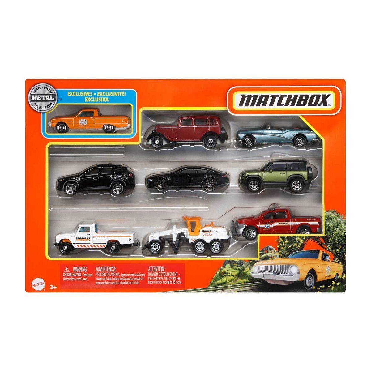 Matchbox 9 Car Giftpack GOODS Boots   