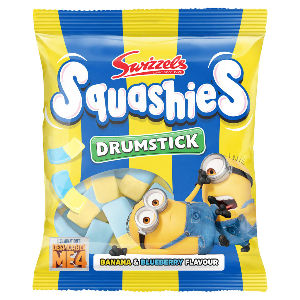 Swizzels Drumstick Squashies Banana & Blueberry Flavour 120g