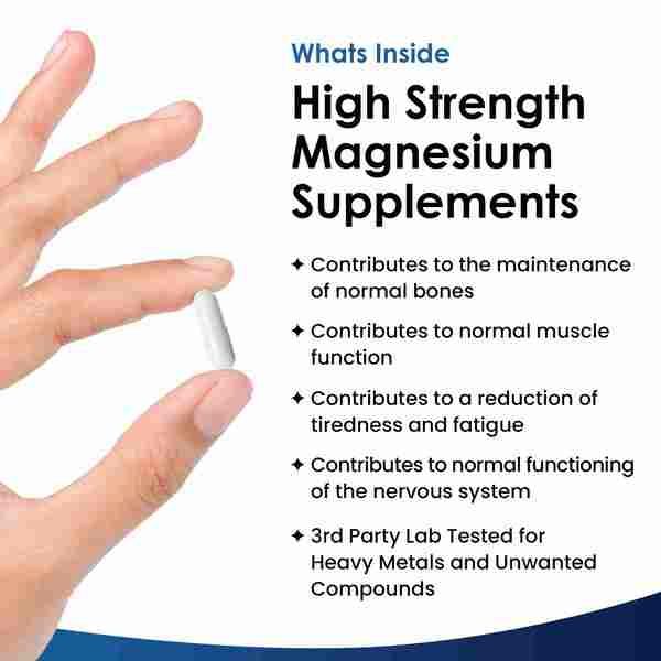 Magnesium Citrate 1620mg High Strength - Bones, Muscle 120s GOODS Superdrug   