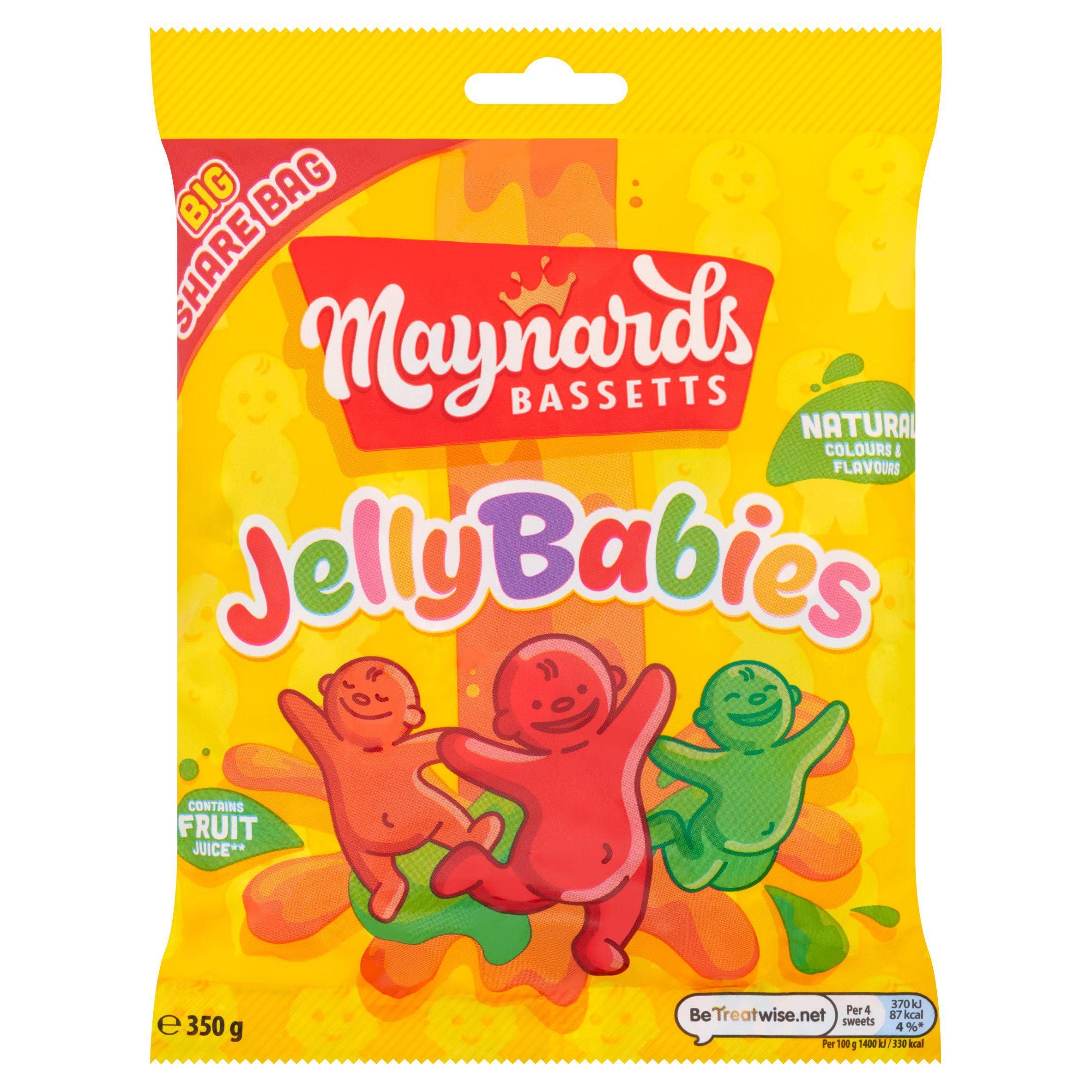 Maynards Bassetts Jelly Babies Mts 350g GOODS Sainsburys   