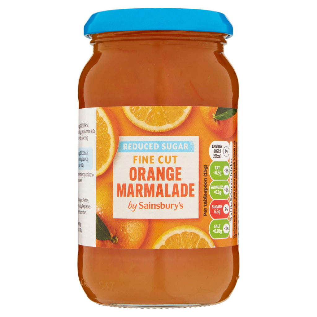 Sainsbury's Reduced Sugar Fine Cut Orange Marmalade 415g