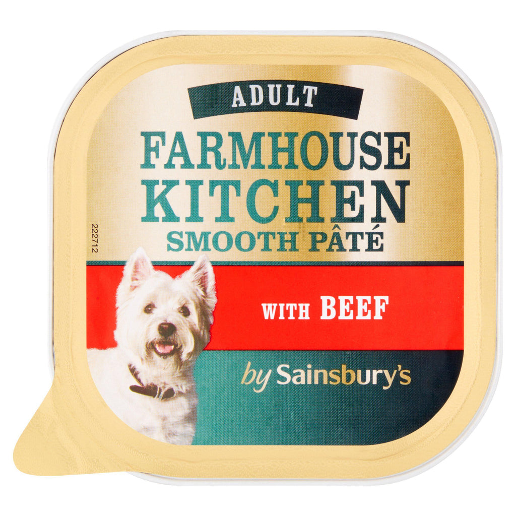 Sainsbury's Farmhouse Kitchen Adult Dog Food Smooth Pate With Beef 300g