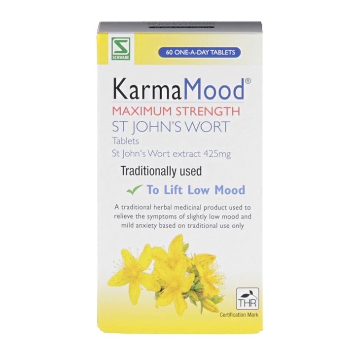 Schwabe Pharma Karmamood Max Strength 425mg 60 Tablets St John's Wort Tablets Holland&Barrett   