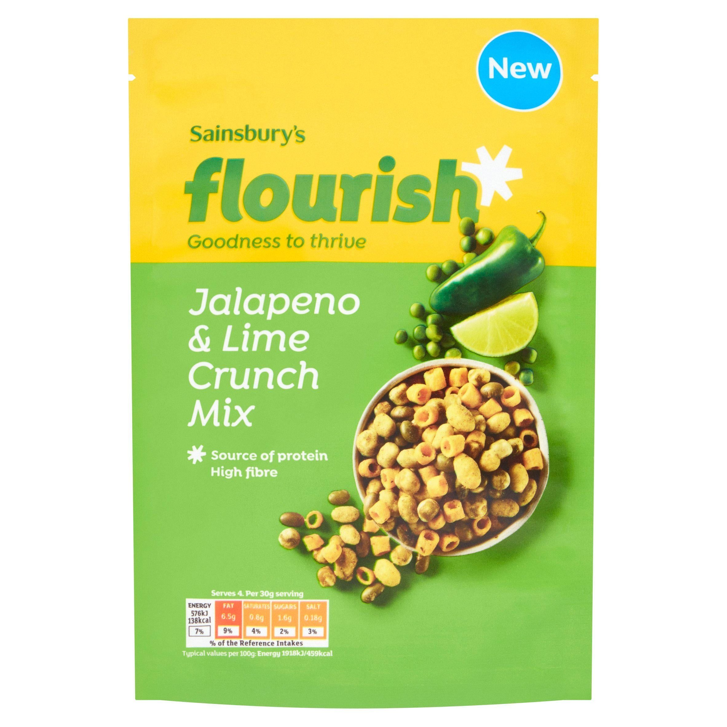 Sainsbury's Flourish Jalapeno & Lime Crunch Mix 120g GOODS Sainsburys   