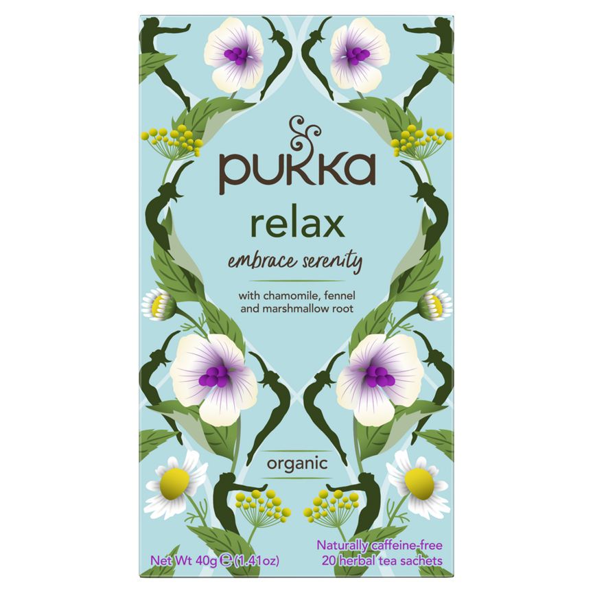 Pukka Relax 20 Organic Herbal Tea Bags GOODS ASDA   