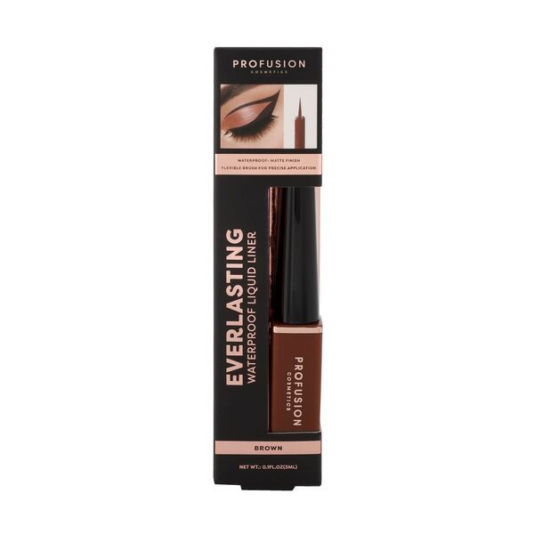 Profusion Cosmetics Everlasting Eyeliner - Brown 3ml