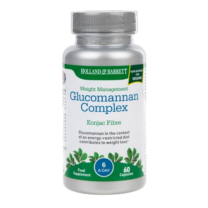 Holland &amp; Barrett Glucomannan Complex 60 Capsules