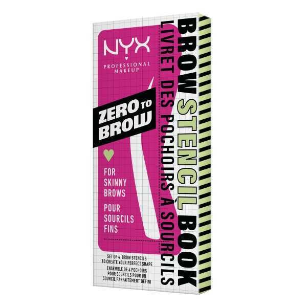 Nyx Pmu Zero To Brow Stencil For Skinny Brows GOODS Superdrug   