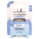 invisibobble POWER Clear Strong Hold Hair Ties, 3 Pack